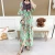 Import Wholesale Lace-up Spring Summer Chiffon Floral Printed Vestidos Long Robes Short Sleeve Vintage Maxi Dresses Womens from China