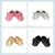 Wholesale leather baby shoes baby moccasin gold baby shoes with bow