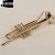 Import Wholesale Miniature Brass Wind Musical Instruments Model, Mini Trumpet Model for Birthday/Christmas Gift from China