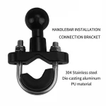 Wholesale Motorcycle Bicycle Support Phone Holder Aluminum Alloy Handlebar Mounting U-lock U-shape Bracket