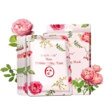 Wholesale Private Label Korea Rose/Lavender/Camellia/Chamomile Anti Wrinkle Moisturizing Cosmetic Flower Facial Mask Sheet Skin