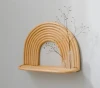 Wholesale Rattan Rainbow Wall Shelf for Indoor Decoration Wall Shelf Rattan Design Basic Style Made In Vietnam KT11