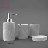 Wholesale Resin Sandstone Hotel Bathroom Accessory Set With Concise Design in Simple Style