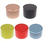 Wholesale Smell Proof Airtight Aluminum Round Small Metal Colorful Tobacco Containers Jars
