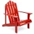 Import Wholesale solid  Wood Adirondack Beach Chair Large Scalloped Back from China