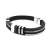 Import wholesale stainless steel buckle sillicon bangle bracelets men jewelry wire silicone from China