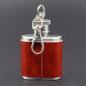 Wholesale Stainless Steel Metal Hip Liquor Whiskey Alcohol Leather Hip Flask