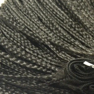 wholesale stock 100% brazilian human hair pre braided hair extensions