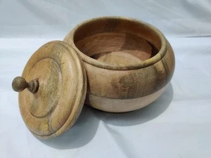 Wholesale Supplier Mango Wooden Eco Friendly Stainless Steel Small 20 cm Natural Design Kitchen Cookware Hot Pot Casserole