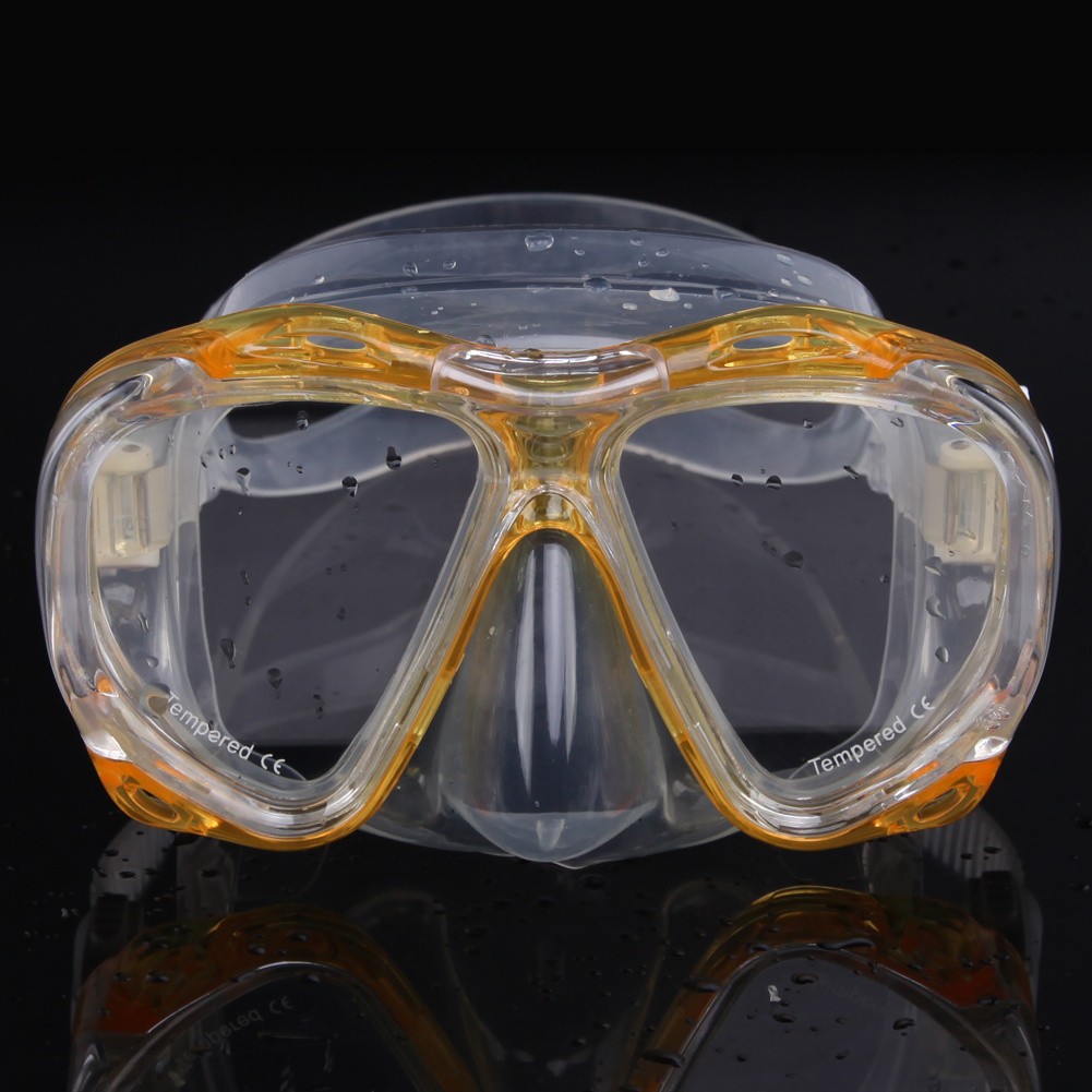 Wholesale Tempered Glass Lens Blue Freediving Mask