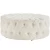 Import wholesale white upholstered tufted button round ottoman stool from China