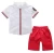 Import Wholesale Wholesale summer flower printed kids boys clothes set,2pcs suit clothes and jeans from China