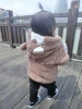 Wholesale Winter Warm Children Fur Coat Bear Pattern Cotton Baby Girls Coat