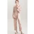 Import Wholesale Womens Stain Silk Long Sleeve  Loose Nightwear Suit 100% Mulberry Satin Women Silk Pajamas from China