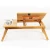 Import Wholesale wooden small computer desk foldable bamboo portable height adjustable folding table with drawer from China
