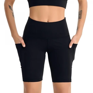 Wholesale Yoga and Fitness Wear Shorts with Side Pockets running gym women shorts