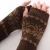 Import Winter Season Fingerless Wrist Warmer Forearm Warmer Christmas Snowflake Jacquard Mitten Gloves from China
