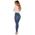 Import Women high waist casual high elastic jeans button denim skinny trousers from China