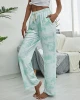Womens Pyjama Sleep Bottoms Lightweight Stretchy Casual Lounge Sleepwear Long Pants Printed