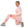 Womens Sports Wear Gym Ribbed Crop Top And Leggings Yoga Set Seamless Nylon Spandex Yoga Sets Fitness Wom grayson international