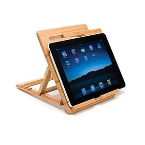 Wood Bamboo Portable Flexible Adjustable Laptop Mobile Phone Stand