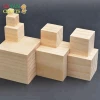 Wood Blocks, Square - Wood Cubes - Unfinished Wooden Blocks for DIY