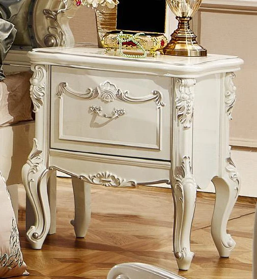wooden bedroom furniture night stand classical  french country bed side table