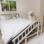 Wooden Pet Step Stair Bedside Dog Carpet Ramps Sale