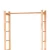 Import Wooden rail clothes rack 2 IN 1 garment rack cloth hanger stand from China