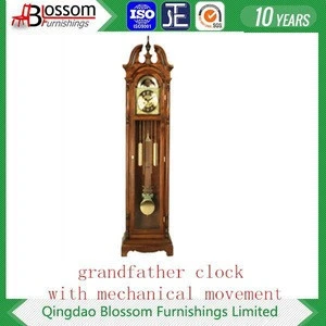 Yantai chinese hourly chime floor clock with 31days mechanical movement