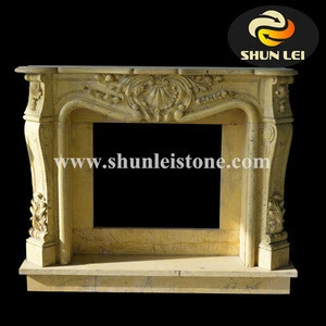 yellow stone surround for pellet stove stone surrounds fireplace parts