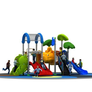 YL-S127 Games Amusement Park Children Fun Outdoor Commercial Plastic Playground Slides Sets