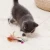 Import YOSHI pet Interactive Bells Teaser Steel Wire Feather Cat Teaser Funny Cat Teaser Wand Funny Cat Stick Toy from China