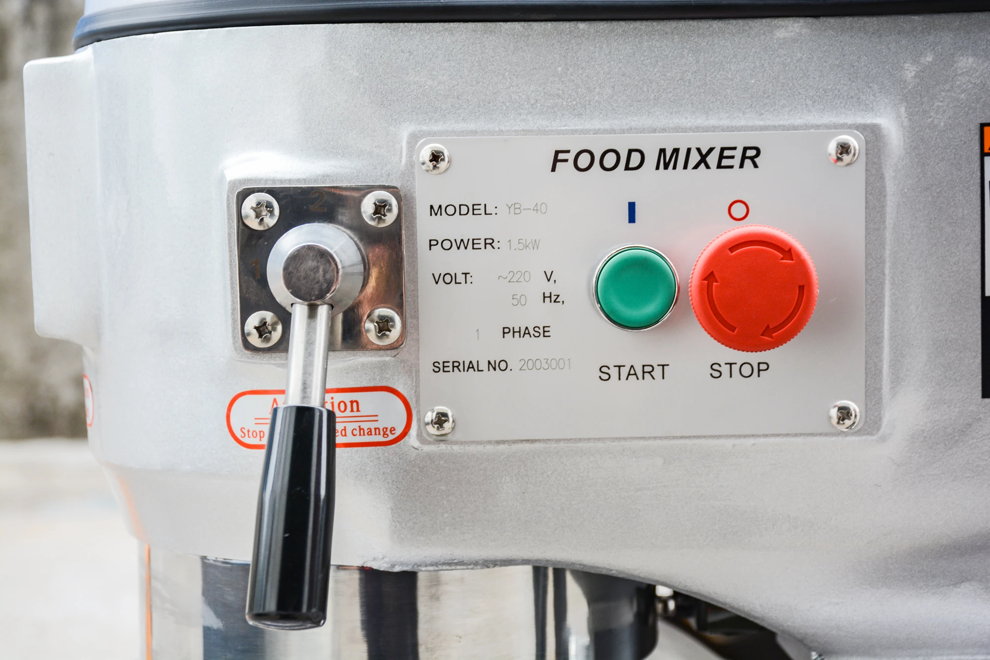 Yoslon Industrial 40L, Food Cake Pizza Mixer Bread Dough Mixer b40 Planetary Mixer/
