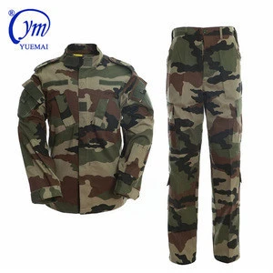 yuemai military tactical combat TC 65/35 uniform ACU rip-stop high quality poly/cotton fabric military uniform
