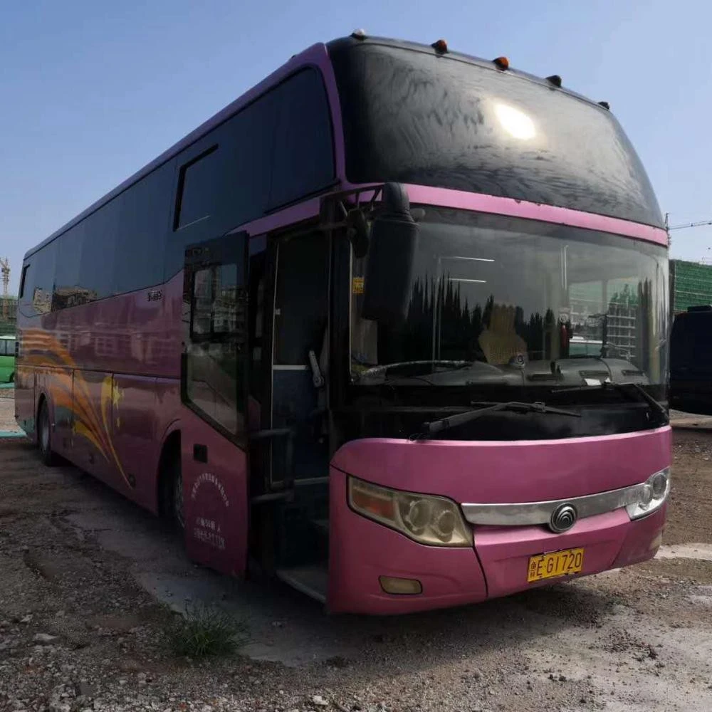 Yutong used city bus 55 seats diesel engine TV A/C cheap price used school bus tourist coach bus for sale in China