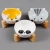 Import Cartoon ceramic pet bowl bamboo and wooden frame supporting cat bowl ceramic cat bowl from China