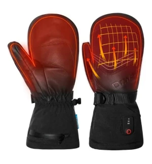 Waterproof Unisex Mitten Touchscreen Leather Winter Ski Snowboard Heated Gloves,Mittens, sports gloves, ski glove,