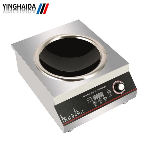 5000W Stainless Steel Commercial Induction Cooker For Restaurant