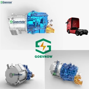 Goevnow AC motor+MCU+gearbox+TCU 240kw 360kw ev conversion kit electric transmission tool for 31T truck delivery