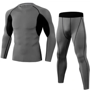 Men's Compression Set Workout Fitness Running Tracksuit Long Sleeves