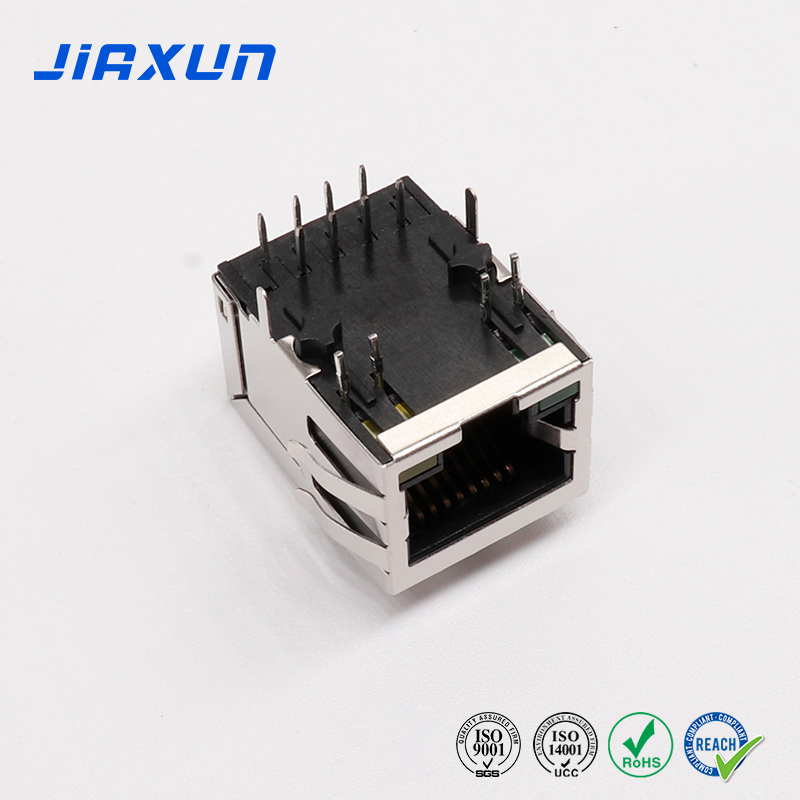 Buy Single Port Mid-mount Vertical Low Profile Smt Female Rj45 Socket ...