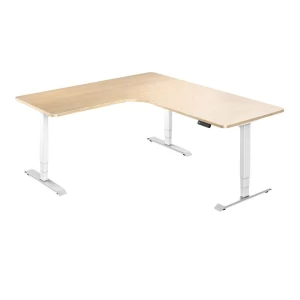 JIECANG JC35TT-R13R-90 degree L shape 3-leg height-adjustable modern design standing desk frame computer tables