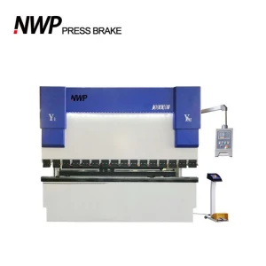 Nanjing Weipu Machine sheet metal CNC hydraulic press brake plate folding machine with DELEM system
