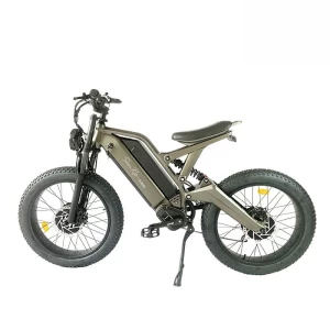 24" Electric Folding Electric Bike with dual 1000w Motor 48V20AH+10AH Lightweight Moutain Electric Fat Tire Bike