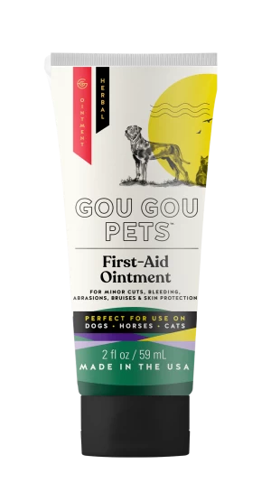 Holistic Natural Herbal First Aid Ointment For Dog, Cat, Horse. Bleeding, Wounds, Infection, Unhealed Wound. Made in USA