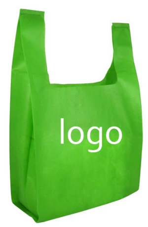 Eco pp non woven fabric carry bag t-shirt nonwoven shopping carry bag non-woven china india