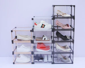 Mingxin dropshipping acrylic sneaker display case with gold base with customized color