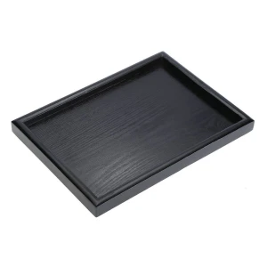 Wooden Server Trays Rectangle Dishes Board Coffee Tea Snack Drinks Serving Tray Cafe Food Place Plate