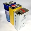 0.5L-20L oblong empty steel tin can for chemical/oil/paint/coating